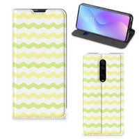 Xiaomi Mi 9T Pro Hoesje met Magneet Waves Yellow