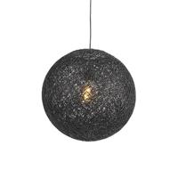 QAZQA Hanglamp zwart 45 cm - Corda