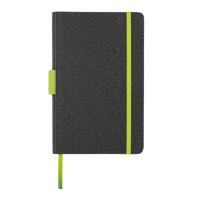 XD Collection notitieboek met pennenhouder A5 PU/papier groen
