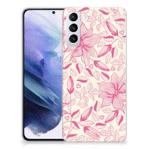 Samsung Galaxy S21 Plus TPU Case Pink Flowers