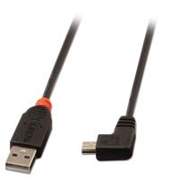 LINDY USB-kabel USB 2.0 USB-A stekker, USB-mini-B stekker 2.00 m Zwart 31972 - thumbnail