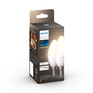 Philips Hue Kaarslamp White E14 Duo pack