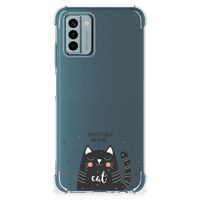 Nokia G22 Stevig Bumper Hoesje Cat Good Day