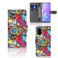 Samsung Galaxy S20 Wallet Case met Pasjes Punk Rock