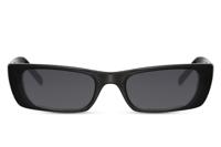 CWI zonnebril rechthoekig dames volledig omrand cat. 3 zwart/zwart