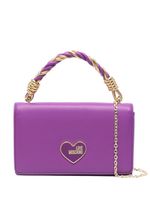 Love Moschino sac à main à logo émaillé - Violet - thumbnail