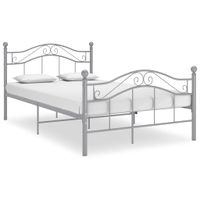 Bedframe metaal grijs 120x200 cm