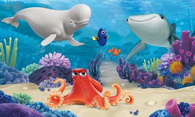 RoomMates muursticker Finding Dory vinyl 91 x 152 cm RoomMates muursticker Finding Dory vinyl 91 x 152 cm