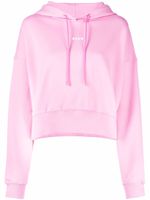 MSGM hoodie à logo imprimé - Rose - thumbnail