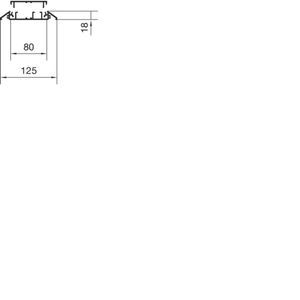 Hager AKA181250ELN Vloerkanaal (l x b x h) 2000 x 125 x 18 mm Aluminium 1 stuk(s)