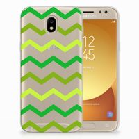 Samsung Galaxy J5 2017 TPU bumper Zigzag Groen - thumbnail