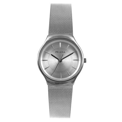 Prisma P.2085 Horloge Iconic Design recycled staal zilverkleurig 29 mm Prisma P.2085 Horloge Iconic Design recycled staal zilverkleurig 29 mm