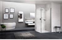 Novellini Young Hoekdeel Vouw links 76-78x200 cm helder glas Mat Chroom