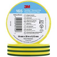 3M 165YG5E Isolatietape Groen-geel (l x b) 20 m x 19 mm 1 stuk(s) - thumbnail