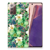 Samsung Note 20 TPU Case Orchidee Groen - thumbnail