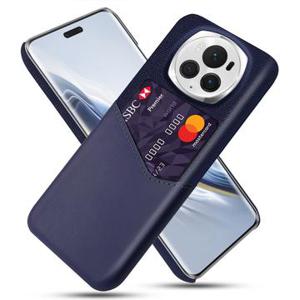 Honor Magic6 Pro KSQ Hoesje met Kaartenzak - Blauw