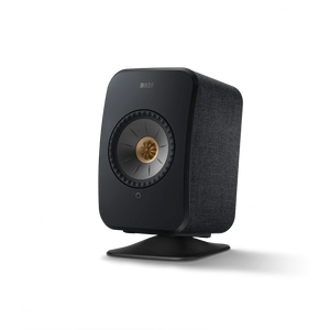 KEF Combi Deal LSX II Wireless Stereo Speakers + P1 Desk pad tafelstandaard - Zwart/Zwart