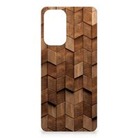 Stevig Telefoonhoesje voor Samsung Galaxy A33 Wooden Cubes - thumbnail