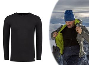 Thermoshirt Heren - Thermo Ondergoed - Zwart - Thermokleding