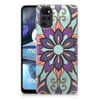 Motorola Moto G22 TPU Case Purple Flower