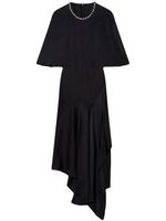 Stella McCartney robe mi-longue à perles brodées - Noir