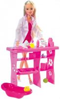 Simba tienerpop Steffi Love dierendokter 29 cm roze 24 delig