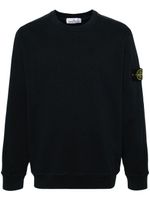 Stone Island sweat en coton à patch Compass - Bleu