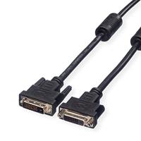 VALUE Verlengkabel DVI, DVI ST-BU, (24+1) dual link, 1 m