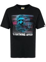 A BATHING APE® t-shirt en coton à imprimé graphique - Noir - thumbnail