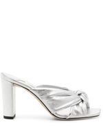 Jimmy Choo mules métallisées Avenue 85 mm - Argent