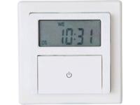 GAO EFP700ET Inbouwschakelklok Digitaal Weekprogramma 1800 W IP20 Countdown-functie, Programmeerfunctie, Toevalsfunctie, Gangreserve, Incl. opzetframe