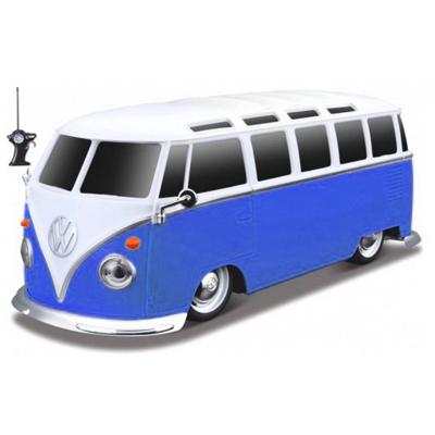 Maisto Bus Rc Volkswagen Samba 1962 1:24 Blauw/wit 2-delig