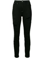 Philipp Plein jean skinny à effet usé - Noir