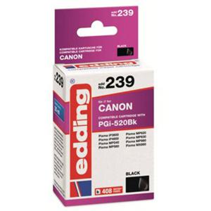 Edding Inktcartridge vervangt Canon PGI-520PBBK Compatibel Zwart EDD-239 18-239