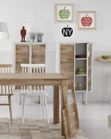 Kave Home uitschuifbare eettafel Isbel eiken naturel, 140-220 x 90cm - Hout - thumbnail