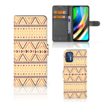 Motorola Moto G9 Plus Telefoon Hoesje Aztec Yellow