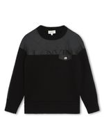 Lanvin Enfant cardigan à logo brodé - Noir