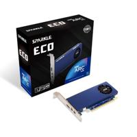 Sparkle Intel Arc A310 ECO, 4 GB GDDR6, 50 W TBP, korte beugel is inbegrepen, laag profiel, enkele ventilator, enkele sleuf, HDMI x1, Mini DisplayPort x2, SA310C-4G