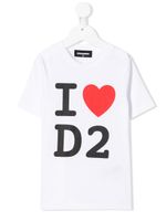 DSQUARED2 KIDS t-shirt I Heart D2 imprimé - Blanc - thumbnail