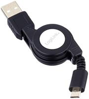 LogiLink CU0090 Micro-USB-aansluitkabel, 0,75 m, zwart