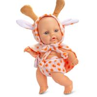 Berjuan babypop junior pluche 24 cm wit/oranje