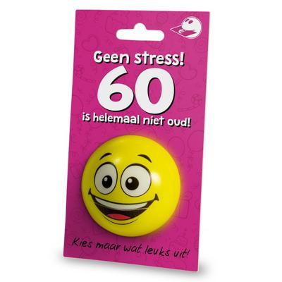 Stressbal Geen stress 60 is helemaal niet oud