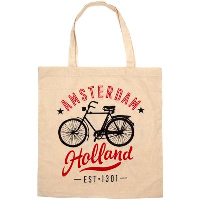 Matix Tas Amsterdam Holland 40 Cm Katoen Beige/rood