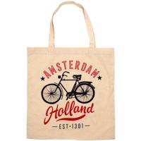 Matix Tas Amsterdam Holland 40 Cm Katoen Beige/rood