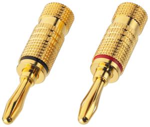 Monacor BP-100G kabel-connector Banana Goud