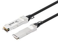 Intellinet QSFP+ 40G Passieve DAC Twinax kabel QSFP+ naar QSFP+, 2 m, MSA-conform voor maximale compatibiliteit, Direct Attach Copper, AWG 30, zwart