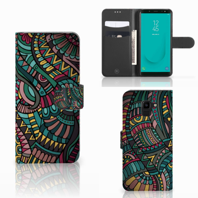 Samsung Galaxy J6 2018 Telefoon Hoesje Aztec Samsung Galaxy J6 2018 Telefoon Hoesje Aztec