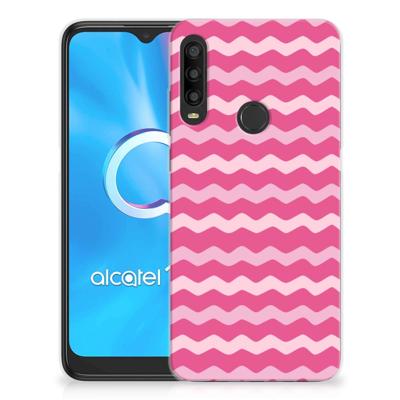 Alcatel 1SE (2020) TPU bumper Waves Pink