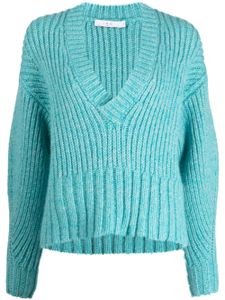 IRO pull crop Ewenn en maille épaisse - Bleu