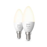 Philips Hue Kaarslamp White E14 Duo pack - thumbnail